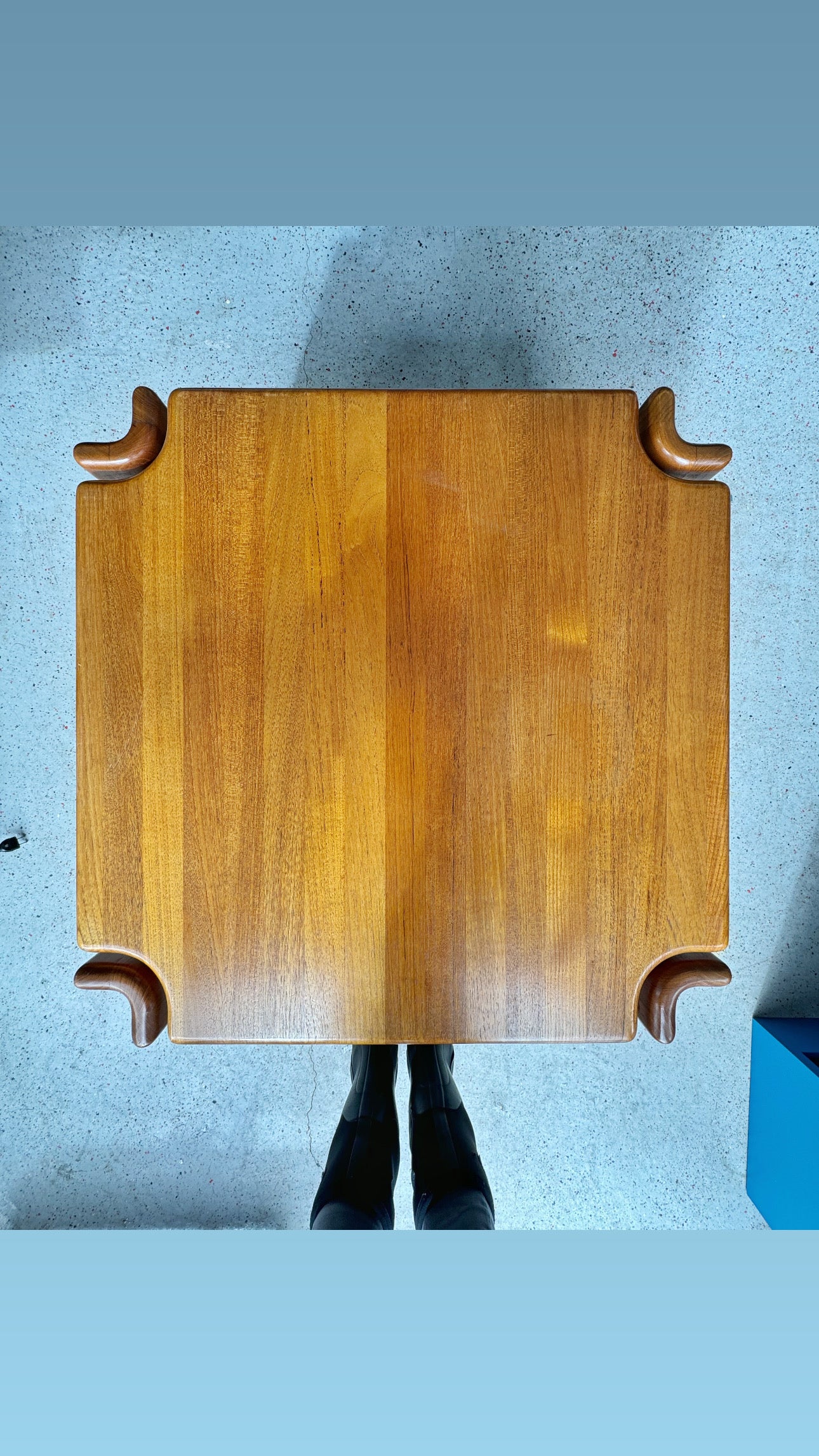 Niels Bach for Randers Møbelfabrik, 1960s, Square Teak Coffee Table