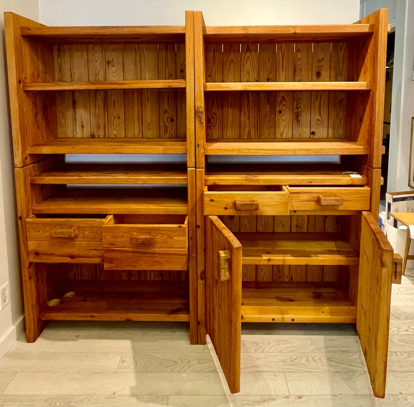 Christian IV For CHR. 4, Danish Pomeranian Pinewood Shelving/Storage Unit, 1970