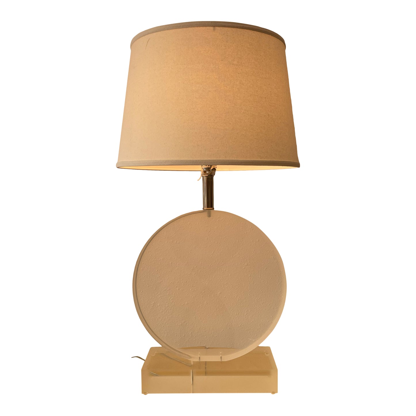 Vintage Signed Lucite Table Lamp