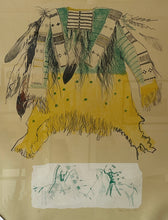 Warshirt with Green Ledger lithograph by Don Crouch