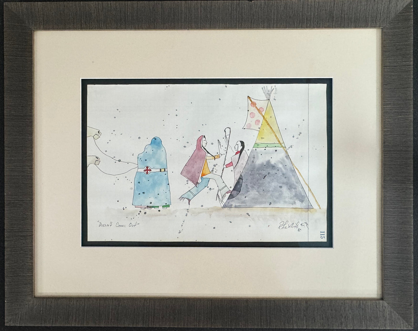 Randy Lee White Ledger Drawing