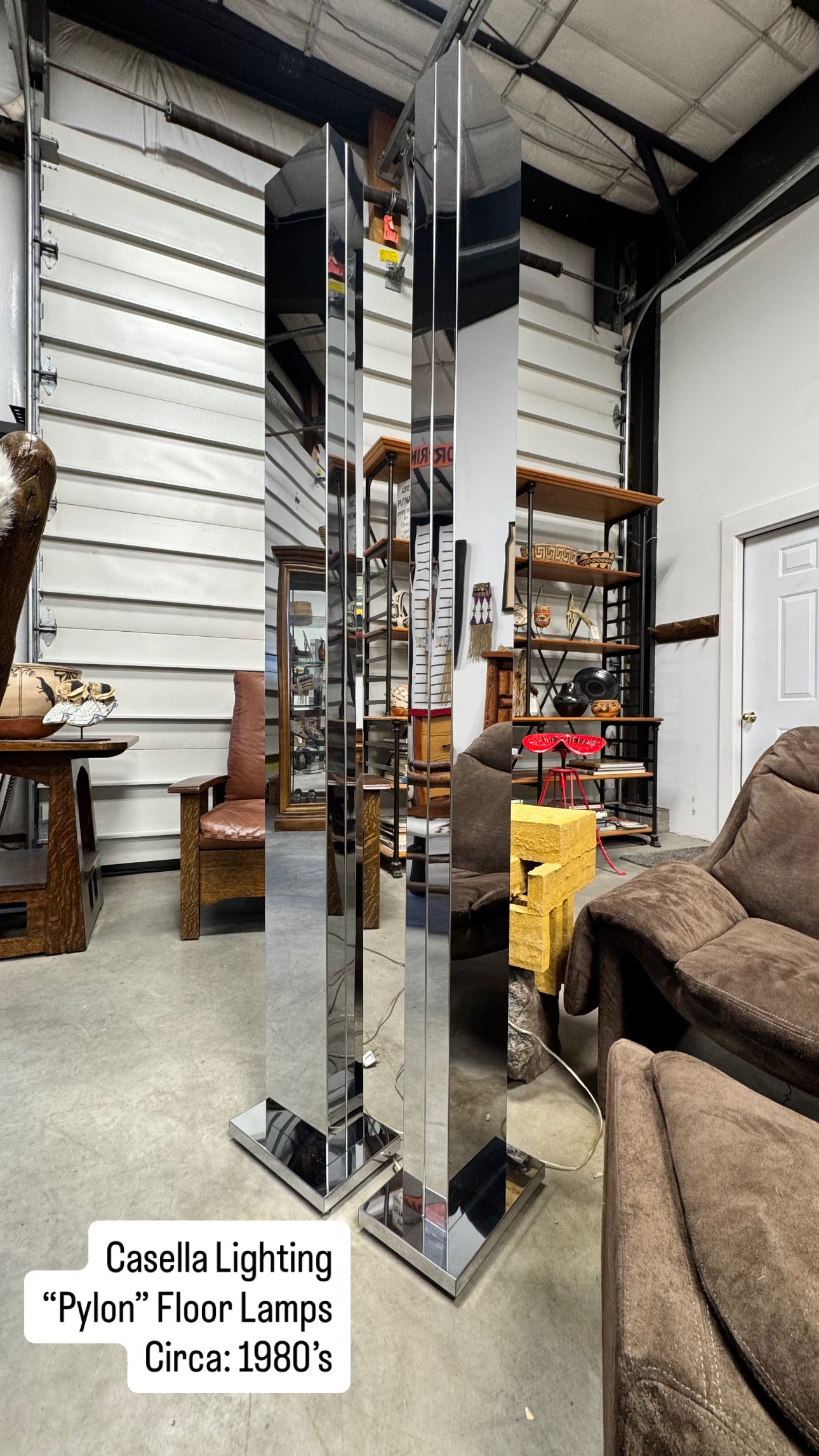 Casella Lighting “Pylon” Floor Lamp (pair)