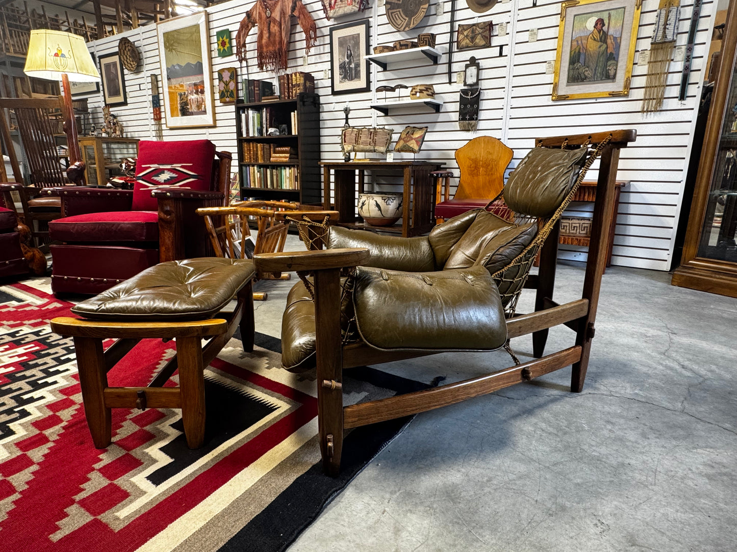 Jean Gillon Jangada Chair & Ottoman