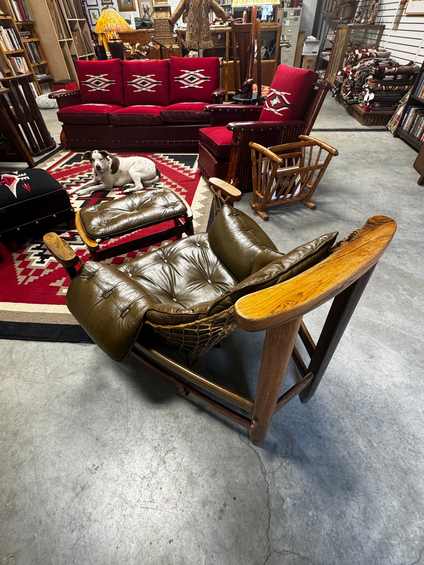 Jean Gillon Jangada Chair & Ottoman