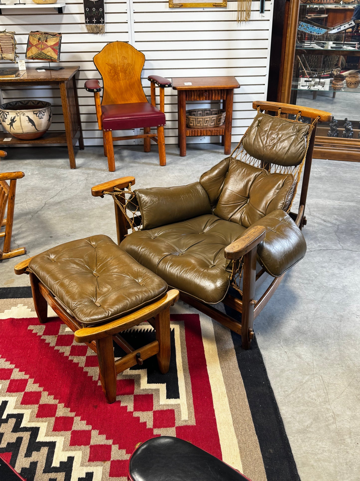 Jean Gillon Jangada Chair & Ottoman