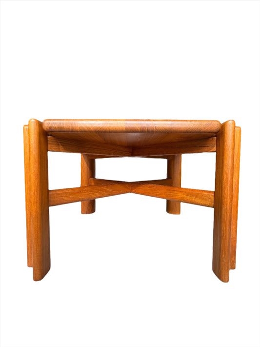 Niels Bach for Randers Møbelfabrik, 1960s, Square Teak Coffee Table