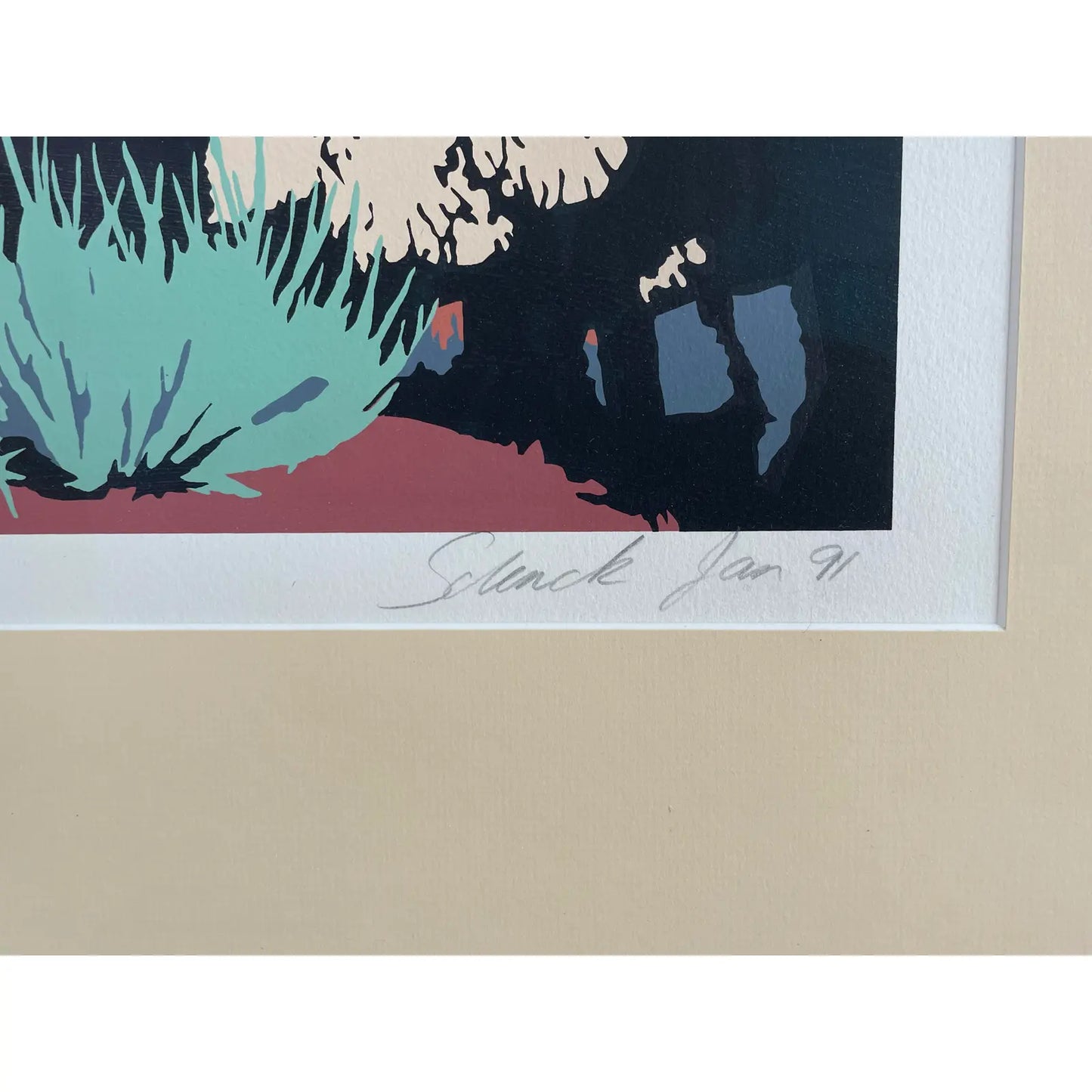 Billy Schenck "The Last Horizon" Serigraph, signed and framed