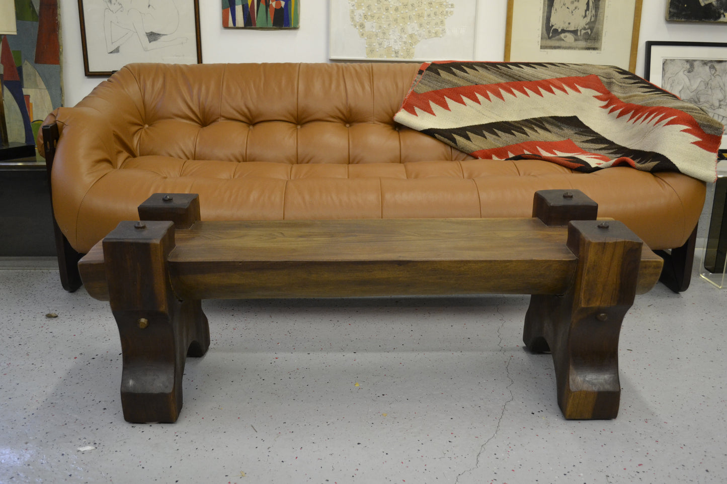 Brazilian Modern Wood Solid Bench