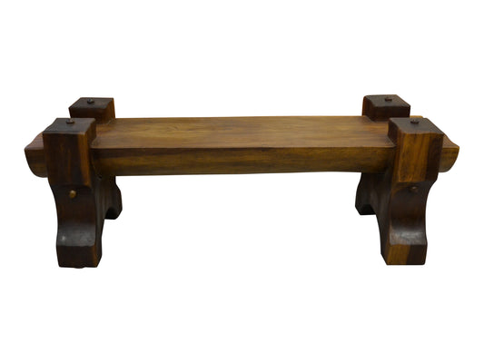 Brazilian Modern Exotic Wood Solid Bench