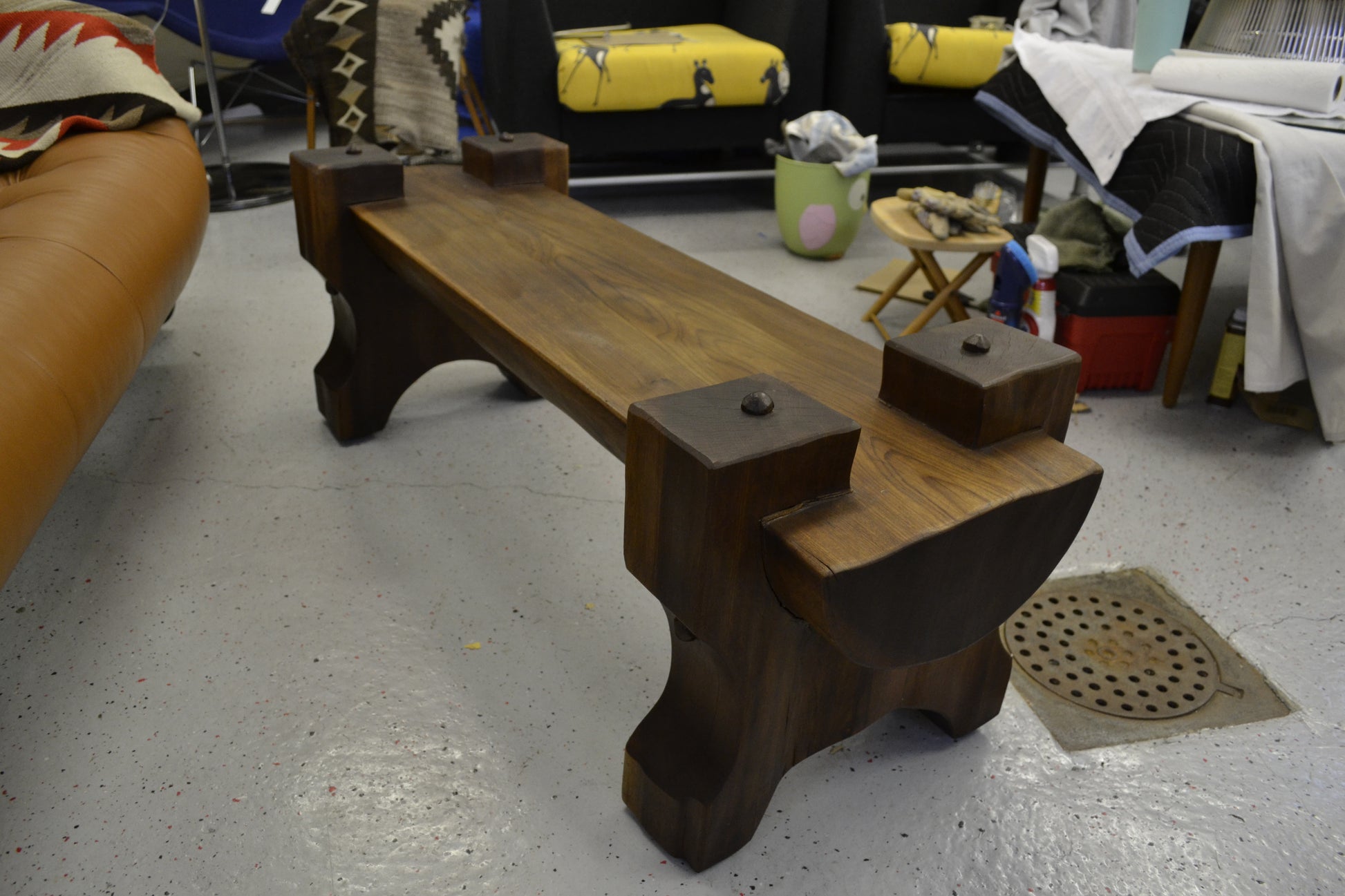 Brazilian Modern Exotic Wood Bench