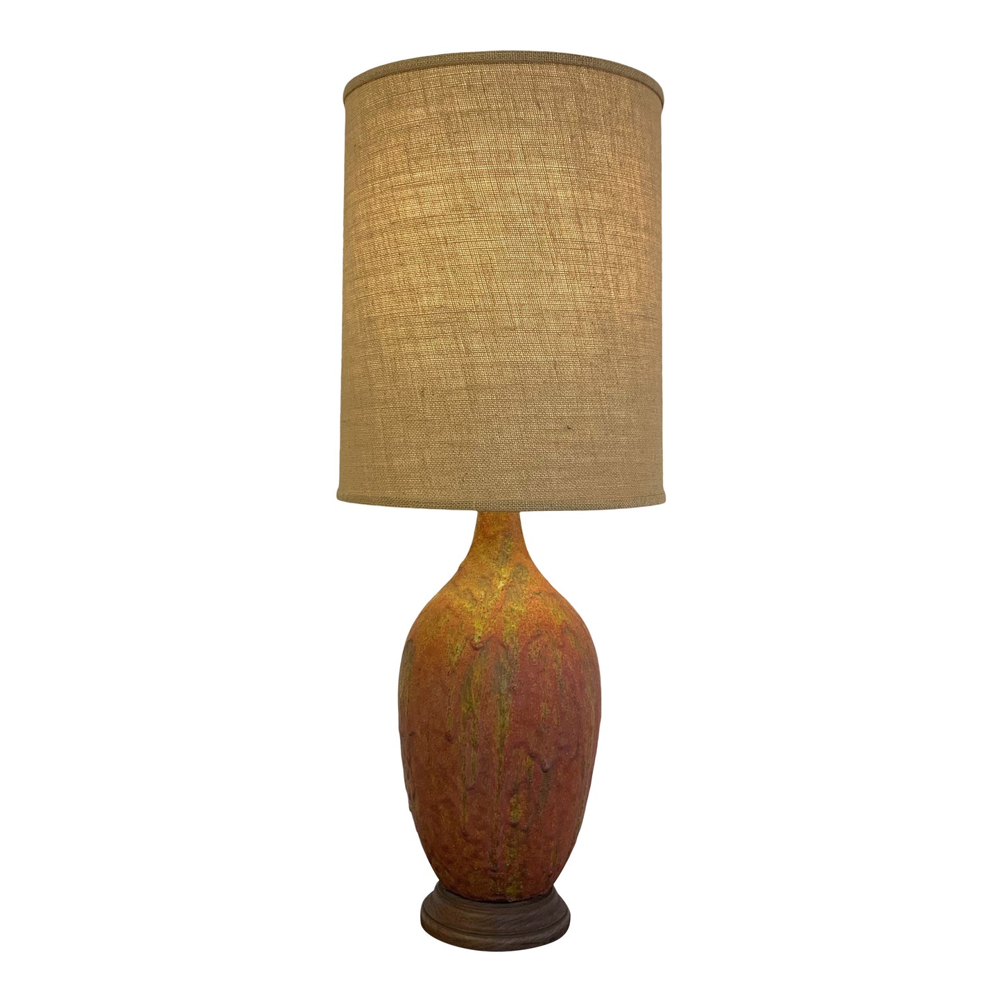 Lava Glaze Mid Century Modern Lamp after Marcello Fantoni