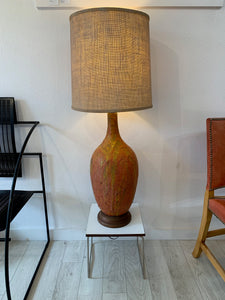Lava Glaze Mid Century Modern Lamp after Marcello Fantoni