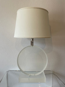 Vintage Lucite Table Lamp Attributed to Karl Springer
