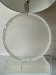 Vintage Signed Lucite Table Lamp