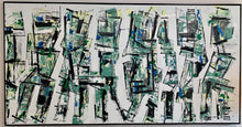 Salto "Hospital Green" Large Abstract Mixed Media on Canvas
