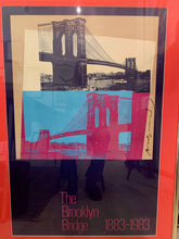 brooklyn bridge Signed Andy Warhol Poster