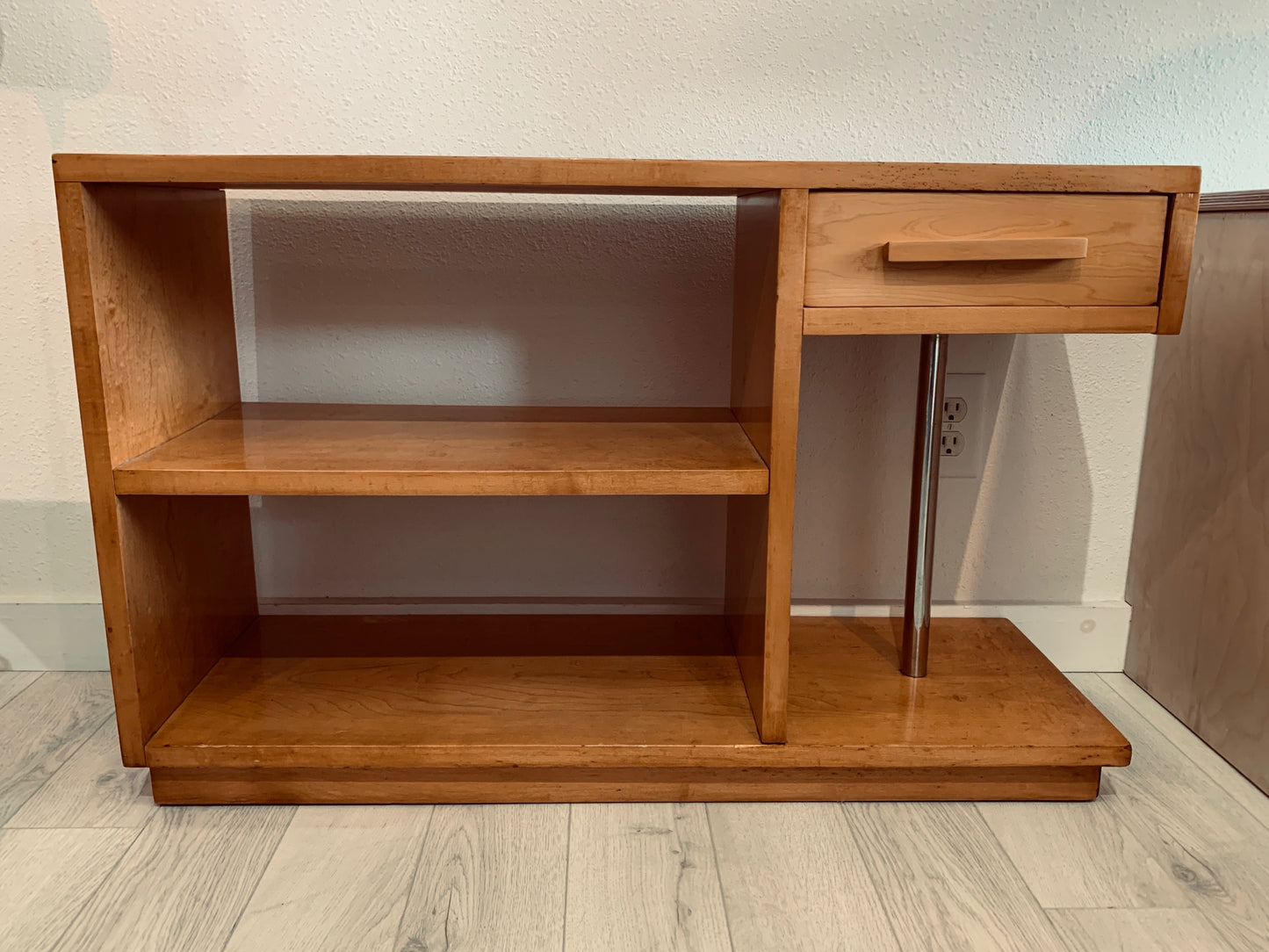 Mid Century Modern Side Table maple veneer