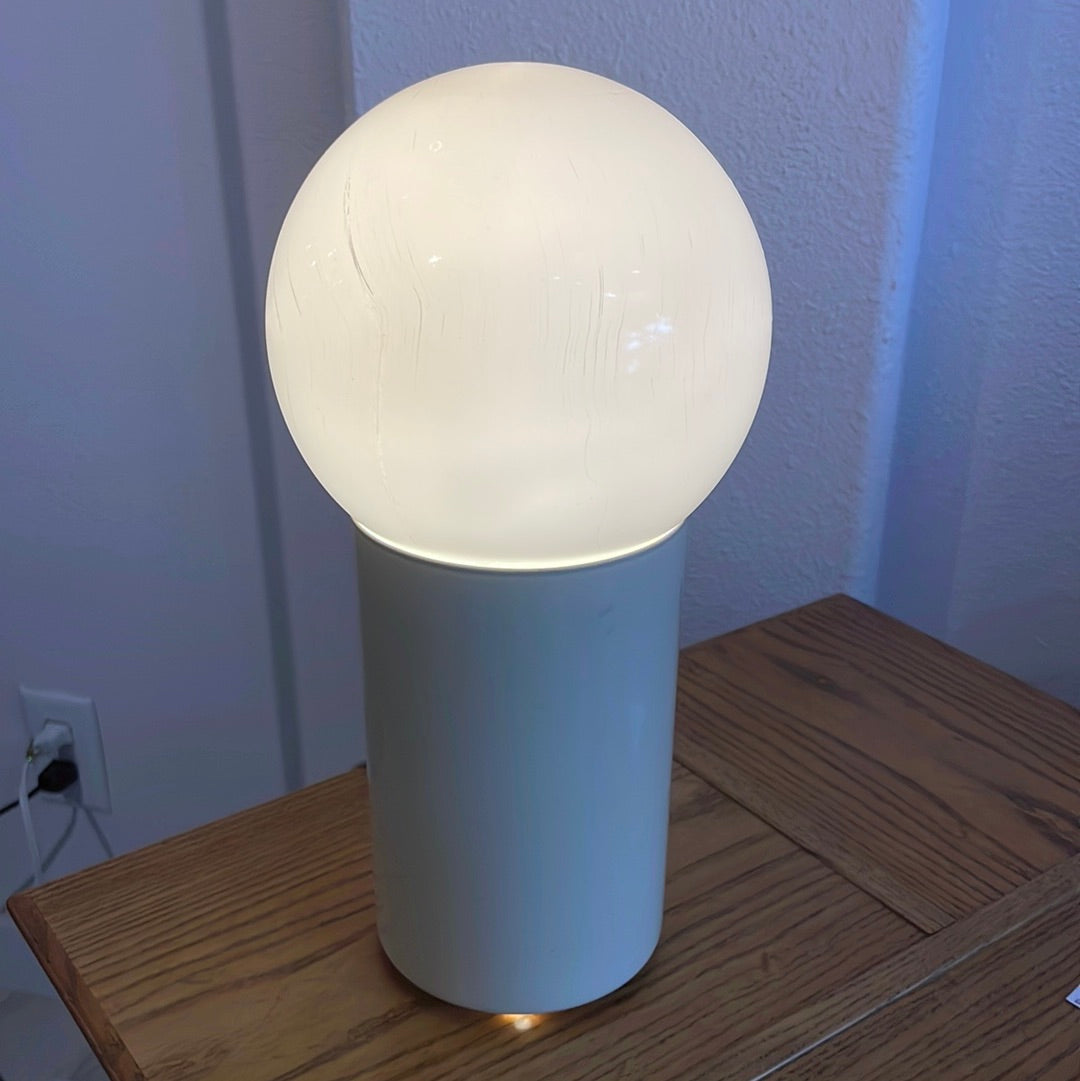 Vintage Modernist Globe Table Lamp